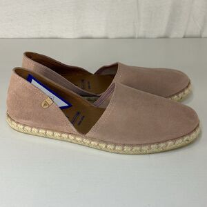 VERBENAS Spain Carmen Suede Leather Espadrilles Flats In Rose Size 40 US 9.5